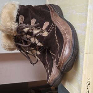 St. John's Bay Chocolate Suede Women's Boots with Plush Lining